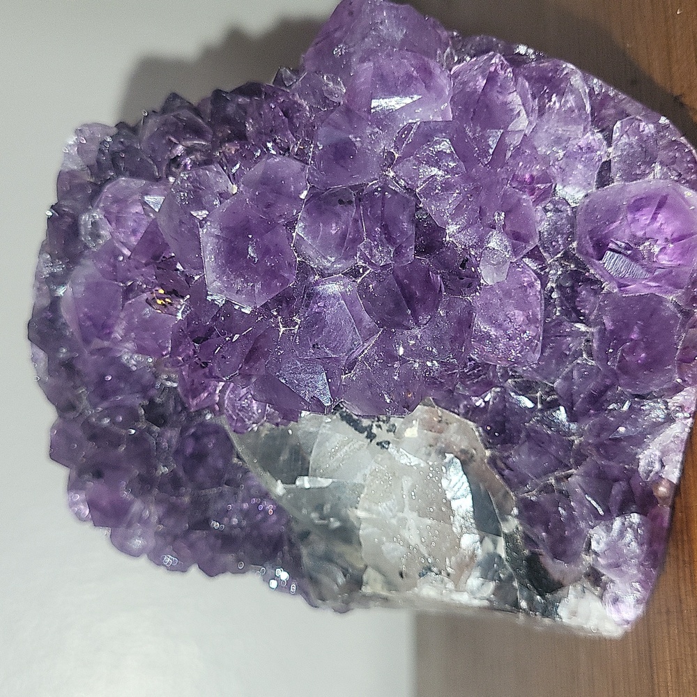 Amythest Crystal Cluster From Brazil